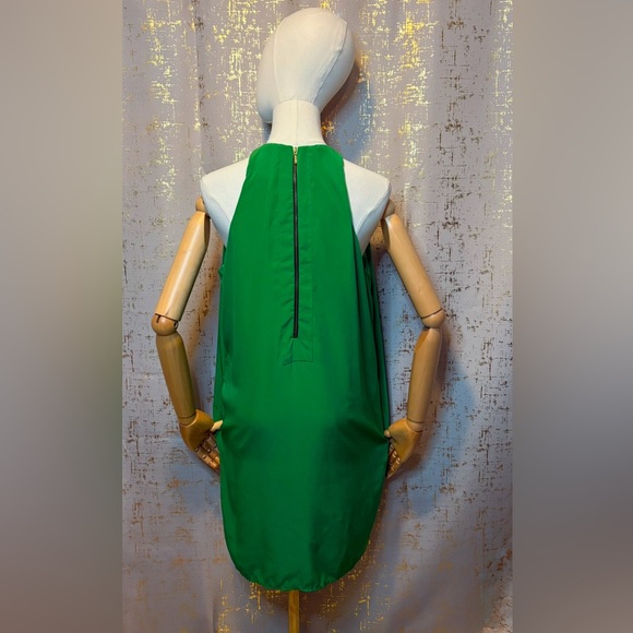 Zara Green Halter Neck Dress w/Pocket's - Picture 5 of 9